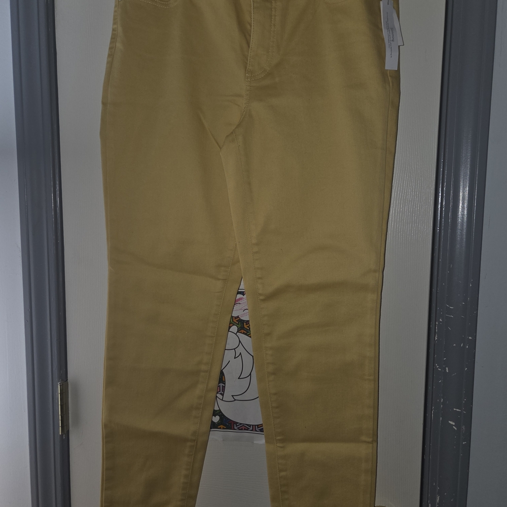 Talbots Flawless Yellow Slim Ankle Pants